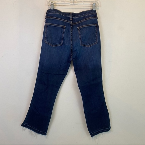 VERONICA BEARD Carolyn bootcut stripe flare crop jeans - Picture 6 of 9